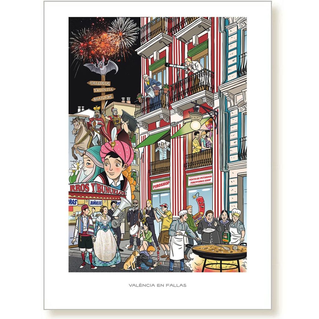 Ilustración Fallas Valencia
